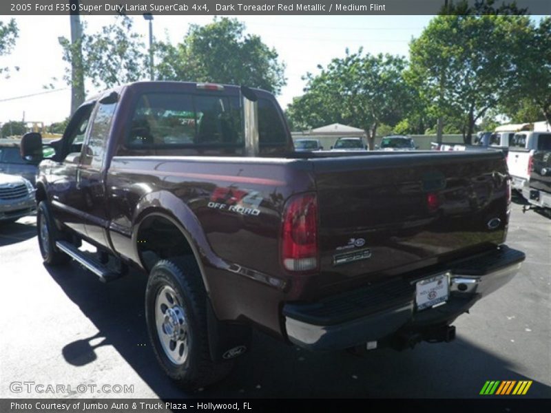 Dark Toreador Red Metallic / Medium Flint 2005 Ford F350 Super Duty Lariat SuperCab 4x4