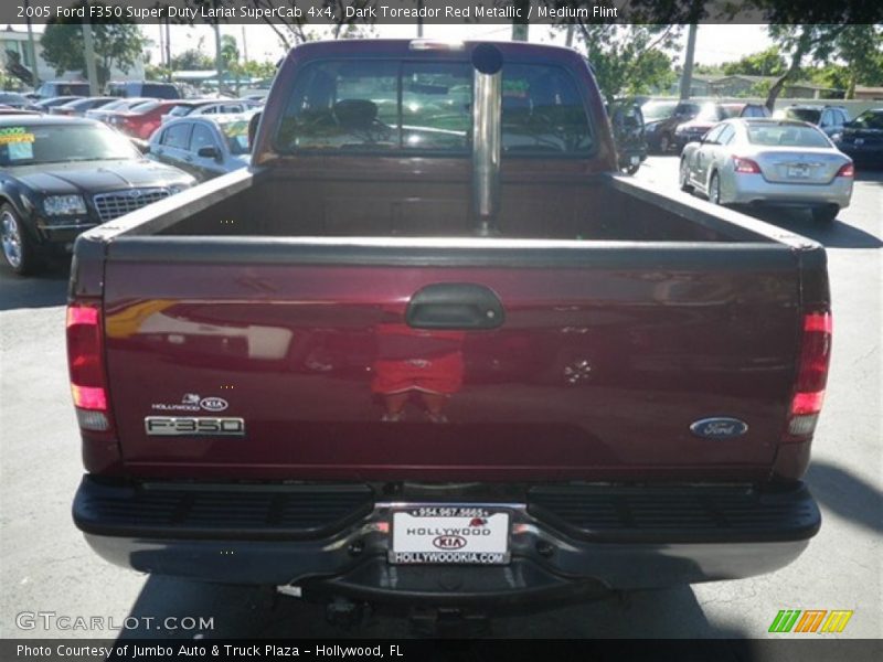 Dark Toreador Red Metallic / Medium Flint 2005 Ford F350 Super Duty Lariat SuperCab 4x4