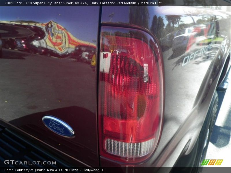 Dark Toreador Red Metallic / Medium Flint 2005 Ford F350 Super Duty Lariat SuperCab 4x4