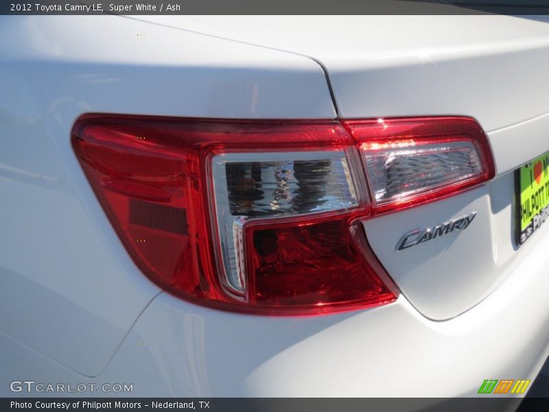 Super White / Ash 2012 Toyota Camry LE