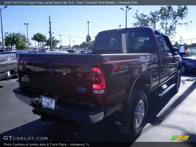 Dark Toreador Red Metallic / Medium Flint 2005 Ford F350 Super Duty Lariat SuperCab 4x4