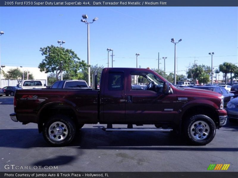 Dark Toreador Red Metallic / Medium Flint 2005 Ford F350 Super Duty Lariat SuperCab 4x4
