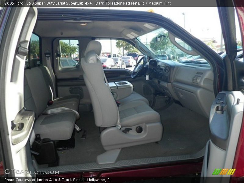 Dark Toreador Red Metallic / Medium Flint 2005 Ford F350 Super Duty Lariat SuperCab 4x4