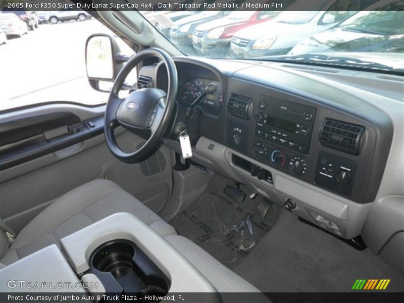 Dark Toreador Red Metallic / Medium Flint 2005 Ford F350 Super Duty Lariat SuperCab 4x4