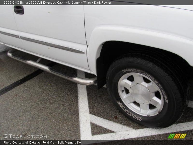 Summit White / Dark Pewter 2006 GMC Sierra 1500 SLE Extended Cab 4x4