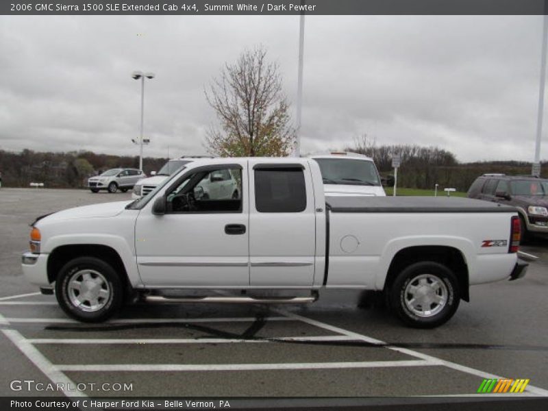 Summit White / Dark Pewter 2006 GMC Sierra 1500 SLE Extended Cab 4x4