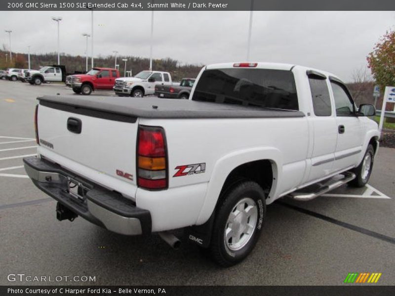 Summit White / Dark Pewter 2006 GMC Sierra 1500 SLE Extended Cab 4x4