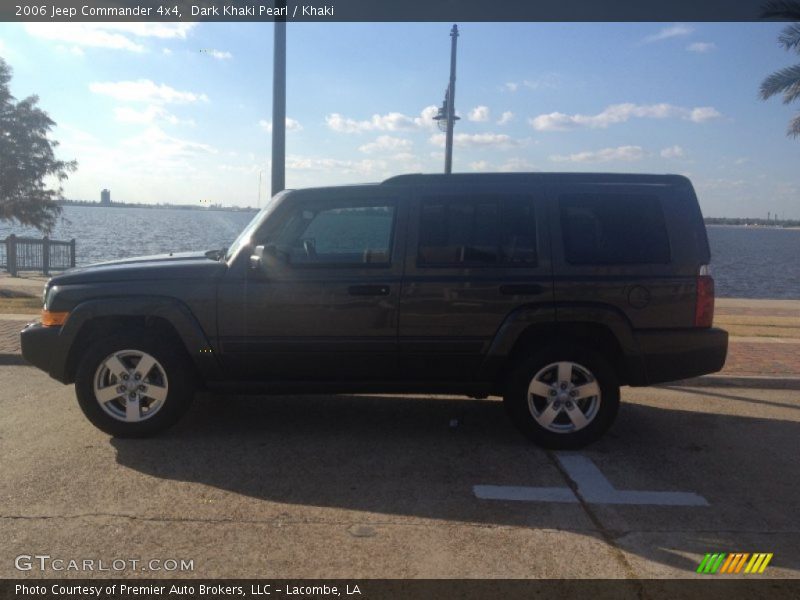 Dark Khaki Pearl / Khaki 2006 Jeep Commander 4x4