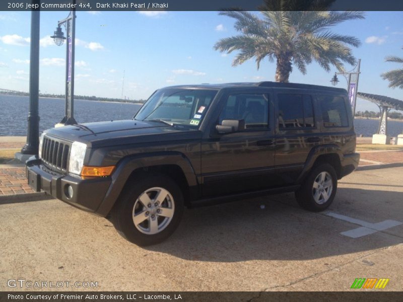 Dark Khaki Pearl / Khaki 2006 Jeep Commander 4x4