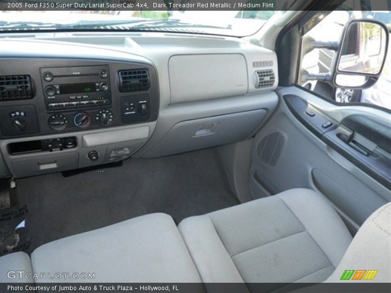 Dark Toreador Red Metallic / Medium Flint 2005 Ford F350 Super Duty Lariat SuperCab 4x4