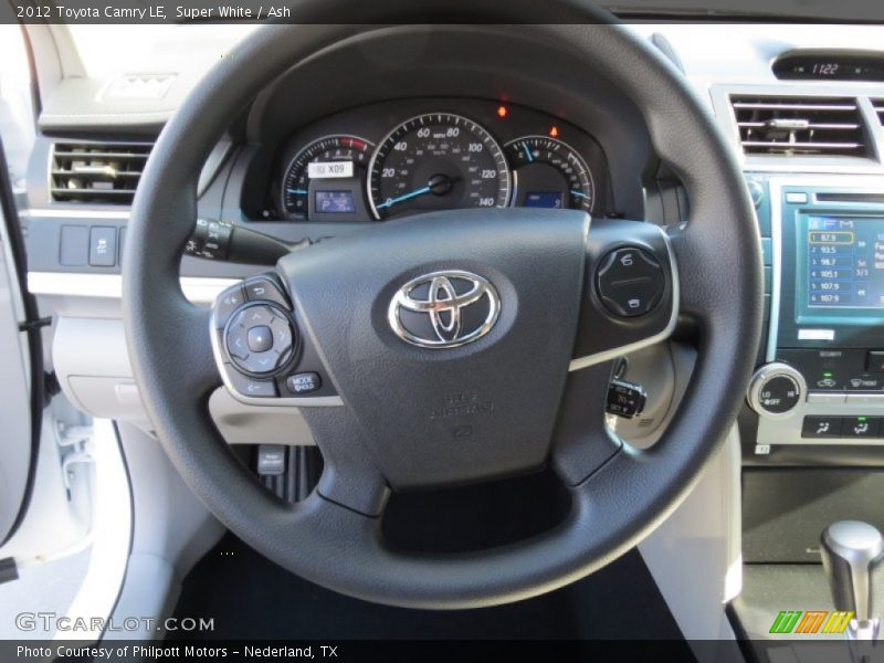 Super White / Ash 2012 Toyota Camry LE