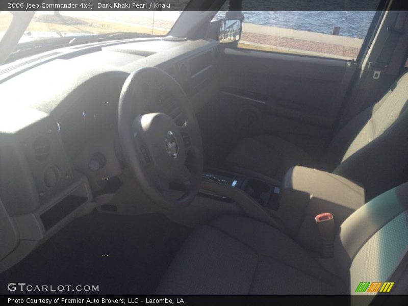 Dark Khaki Pearl / Khaki 2006 Jeep Commander 4x4