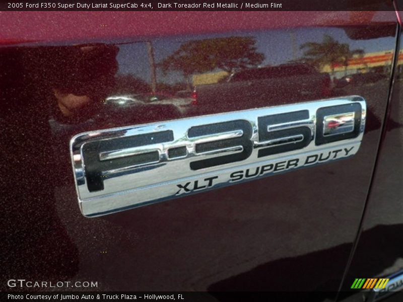 Dark Toreador Red Metallic / Medium Flint 2005 Ford F350 Super Duty Lariat SuperCab 4x4