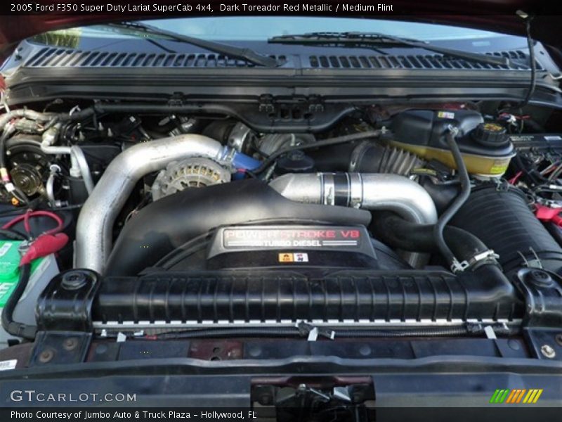 Dark Toreador Red Metallic / Medium Flint 2005 Ford F350 Super Duty Lariat SuperCab 4x4