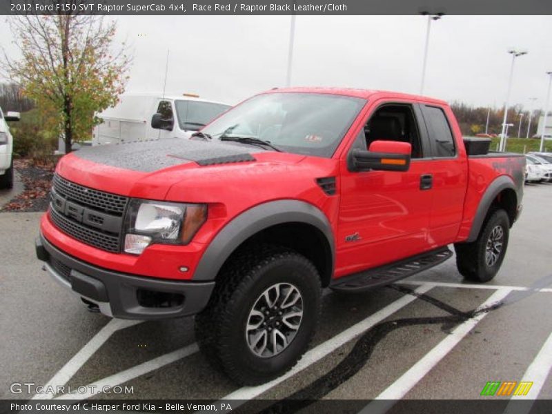 Race Red / Raptor Black Leather/Cloth 2012 Ford F150 SVT Raptor SuperCab 4x4