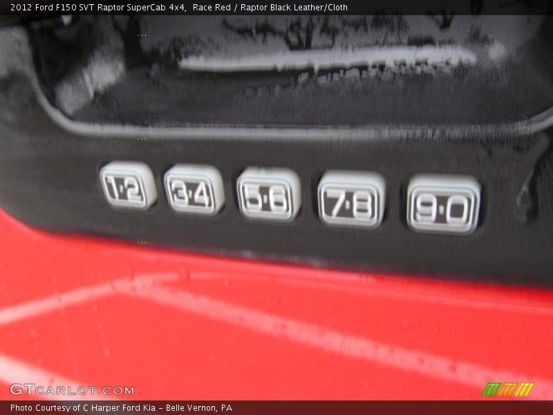 Race Red / Raptor Black Leather/Cloth 2012 Ford F150 SVT Raptor SuperCab 4x4