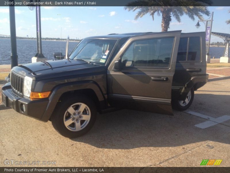 Dark Khaki Pearl / Khaki 2006 Jeep Commander 4x4