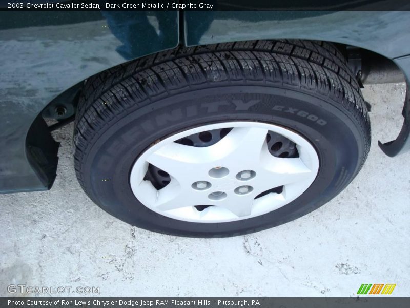 Dark Green Metallic / Graphite Gray 2003 Chevrolet Cavalier Sedan