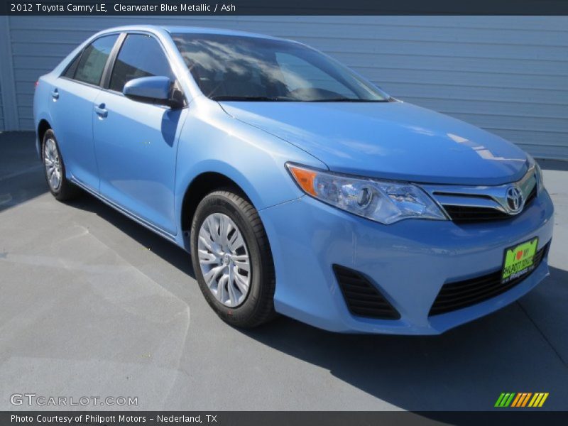 Clearwater Blue Metallic / Ash 2012 Toyota Camry LE