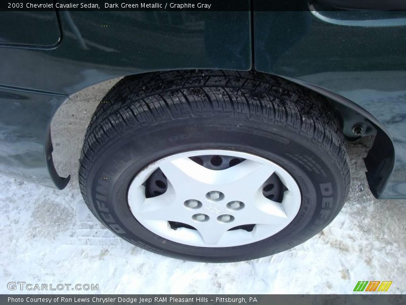 Dark Green Metallic / Graphite Gray 2003 Chevrolet Cavalier Sedan