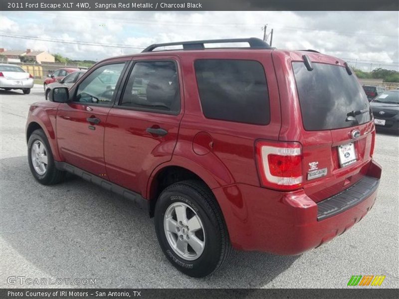 Sangria Red Metallic / Charcoal Black 2011 Ford Escape XLT 4WD