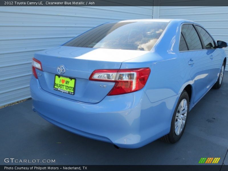 Clearwater Blue Metallic / Ash 2012 Toyota Camry LE