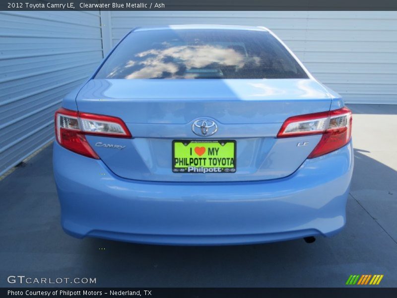 Clearwater Blue Metallic / Ash 2012 Toyota Camry LE