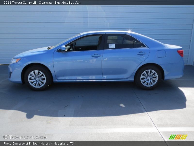 Clearwater Blue Metallic / Ash 2012 Toyota Camry LE