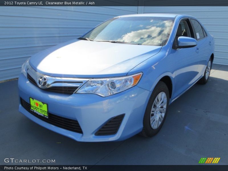 Clearwater Blue Metallic / Ash 2012 Toyota Camry LE