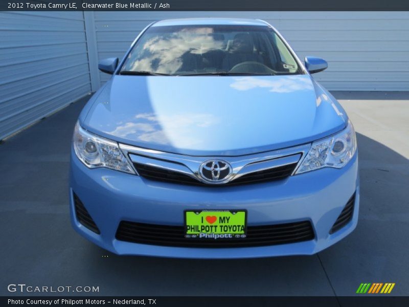 Clearwater Blue Metallic / Ash 2012 Toyota Camry LE