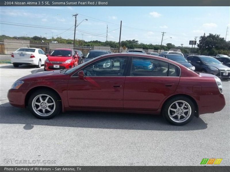 Sonoma Sunset Pearl Red / Blond 2004 Nissan Altima 3.5 SE