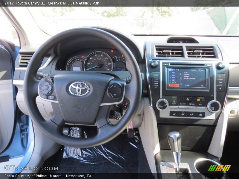 Clearwater Blue Metallic / Ash 2012 Toyota Camry LE