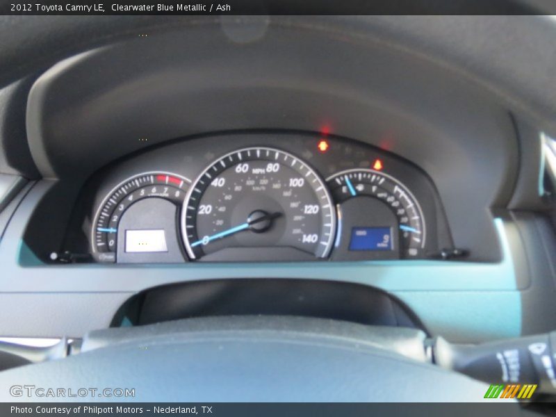 Clearwater Blue Metallic / Ash 2012 Toyota Camry LE