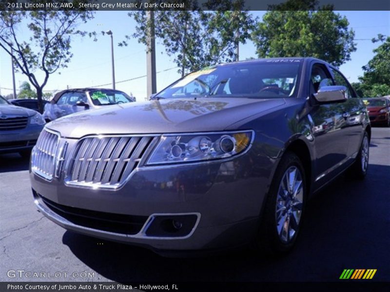 Sterling Grey Metallic / Dark Charcoal 2011 Lincoln MKZ AWD
