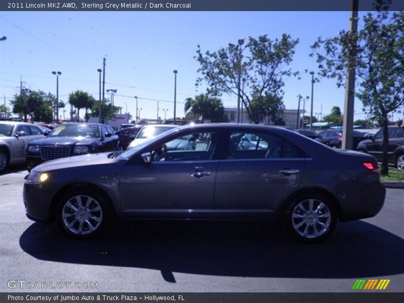 Sterling Grey Metallic / Dark Charcoal 2011 Lincoln MKZ AWD