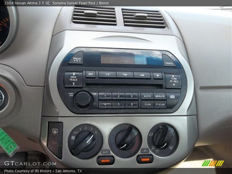 Controls of 2004 Altima 3.5 SE