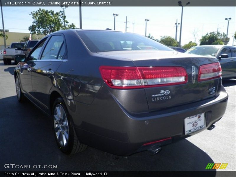 Sterling Grey Metallic / Dark Charcoal 2011 Lincoln MKZ AWD