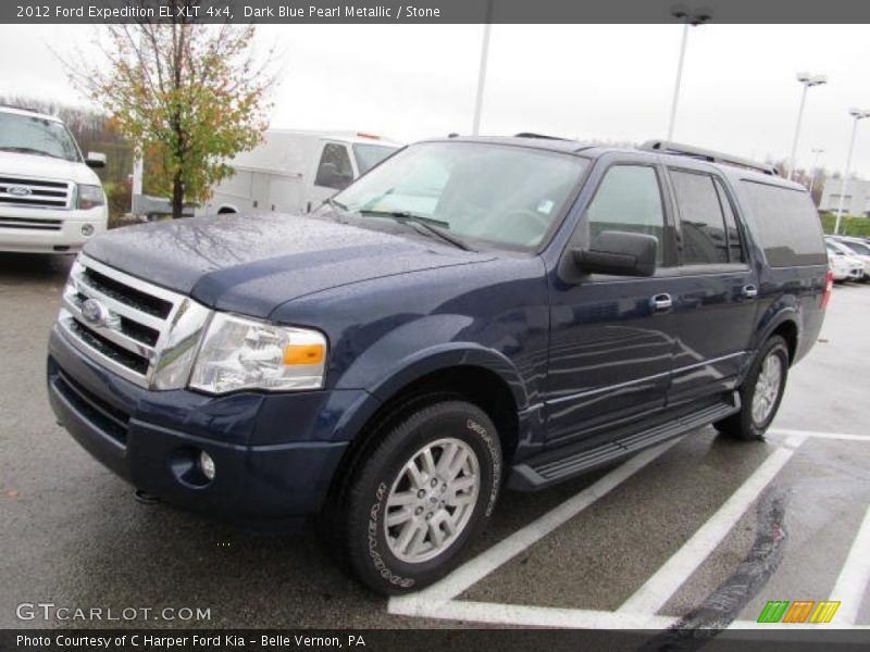 Dark Blue Pearl Metallic / Stone 2012 Ford Expedition EL XLT 4x4