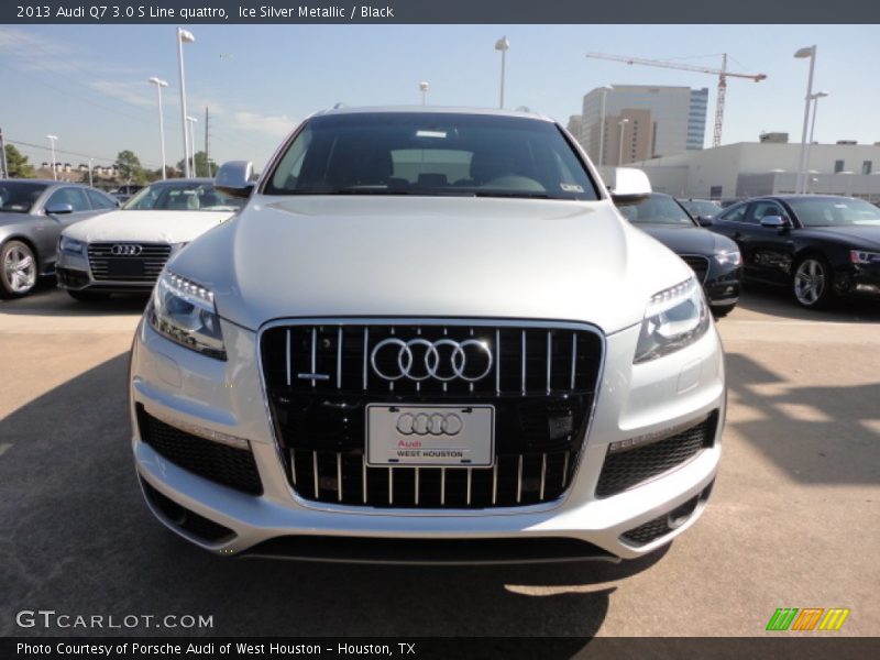 Ice Silver Metallic / Black 2013 Audi Q7 3.0 S Line quattro