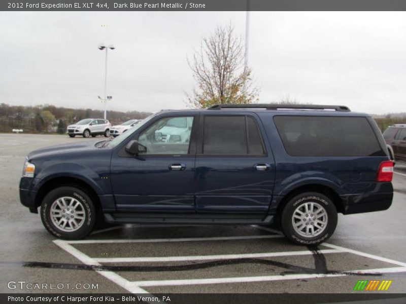 Dark Blue Pearl Metallic / Stone 2012 Ford Expedition EL XLT 4x4