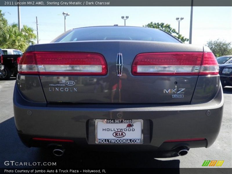 Sterling Grey Metallic / Dark Charcoal 2011 Lincoln MKZ AWD