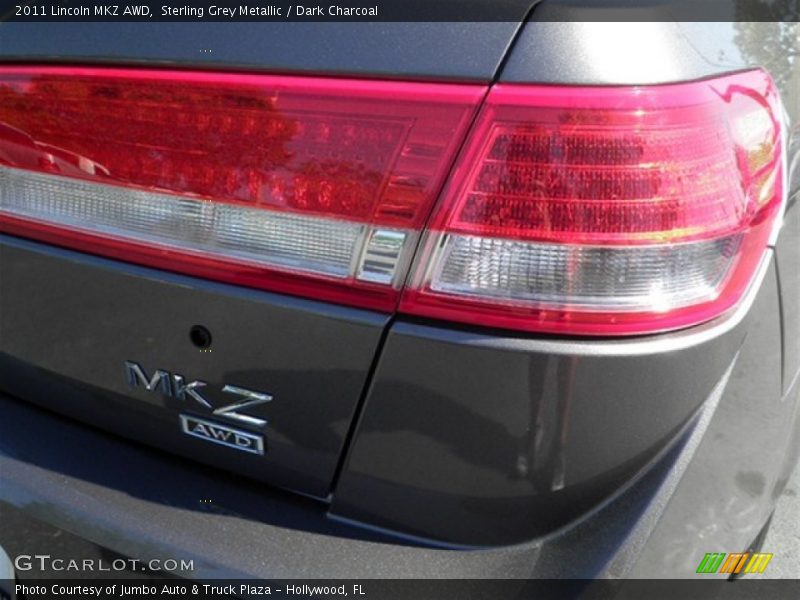 Sterling Grey Metallic / Dark Charcoal 2011 Lincoln MKZ AWD