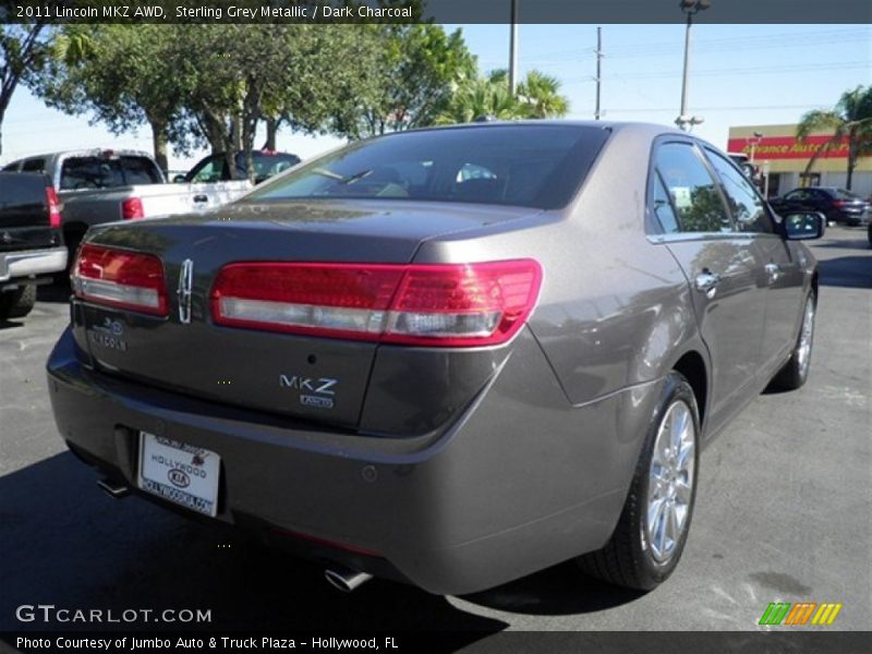 Sterling Grey Metallic / Dark Charcoal 2011 Lincoln MKZ AWD