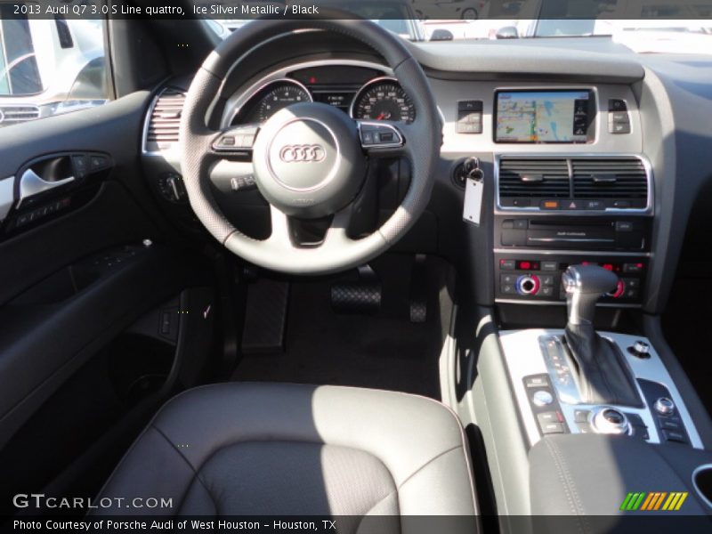 Ice Silver Metallic / Black 2013 Audi Q7 3.0 S Line quattro