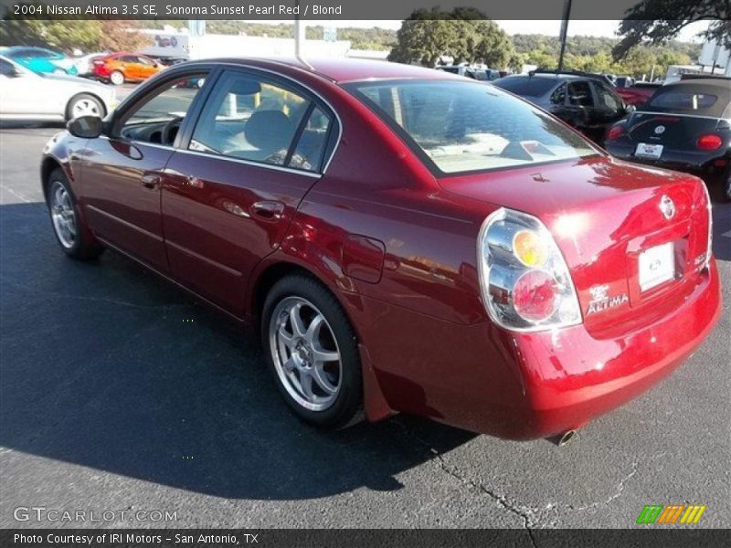 Sonoma Sunset Pearl Red / Blond 2004 Nissan Altima 3.5 SE