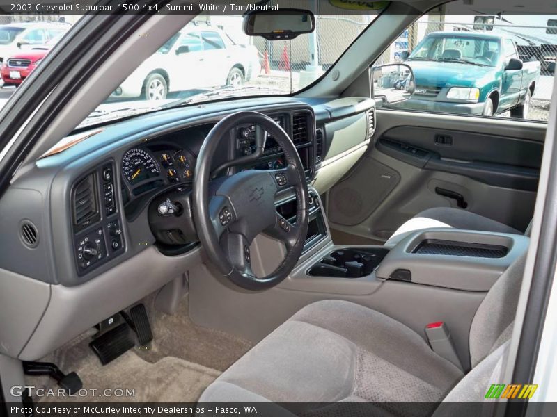 Summit White / Tan/Neutral 2003 Chevrolet Suburban 1500 4x4