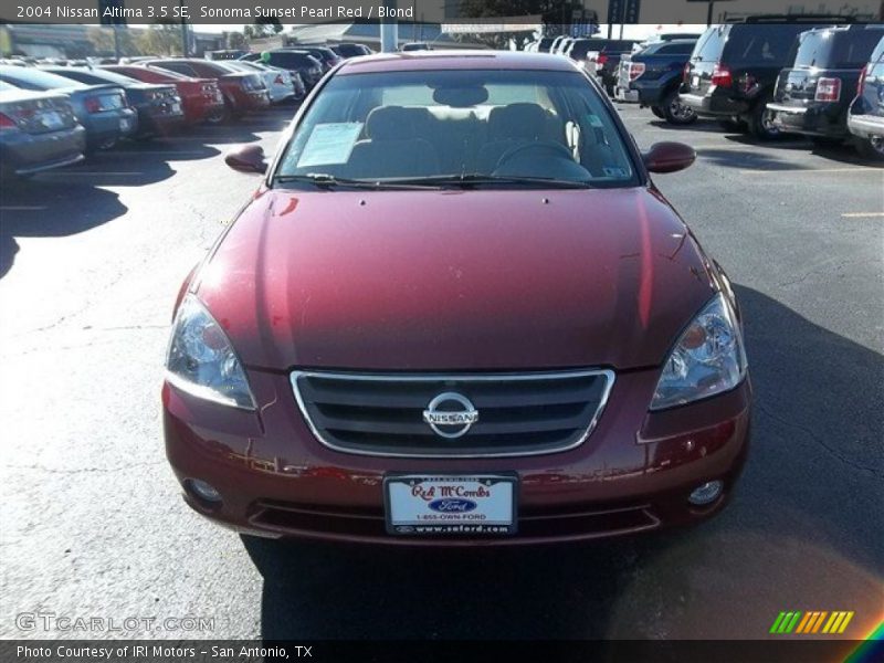 Sonoma Sunset Pearl Red / Blond 2004 Nissan Altima 3.5 SE