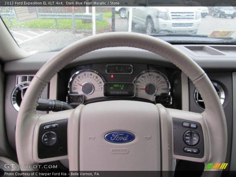 Dark Blue Pearl Metallic / Stone 2012 Ford Expedition EL XLT 4x4