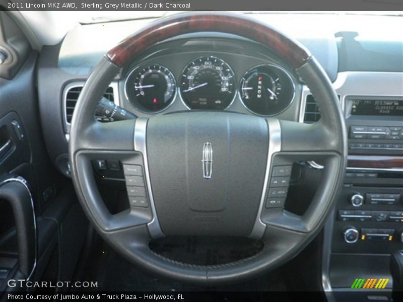 Sterling Grey Metallic / Dark Charcoal 2011 Lincoln MKZ AWD