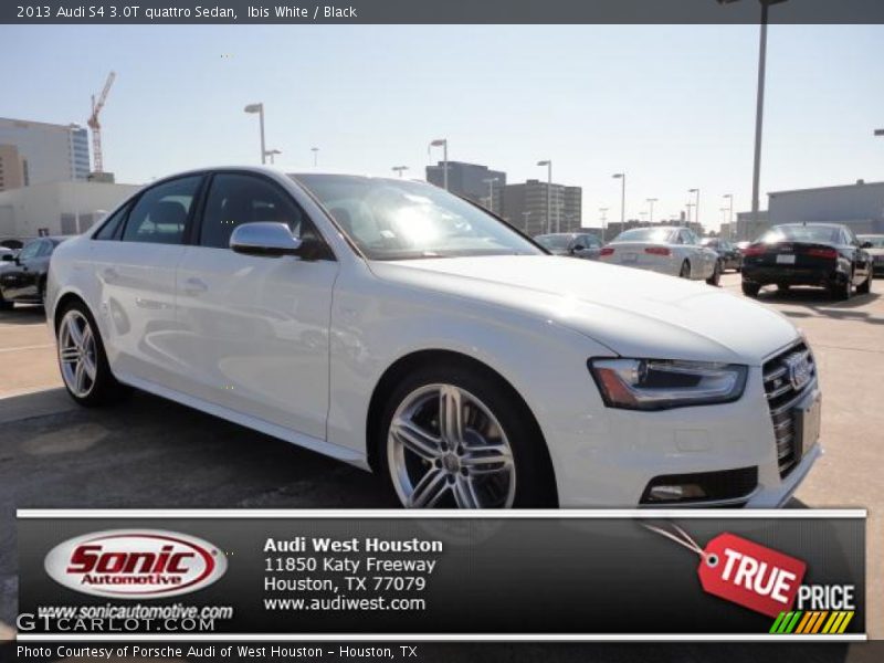 Ibis White / Black 2013 Audi S4 3.0T quattro Sedan